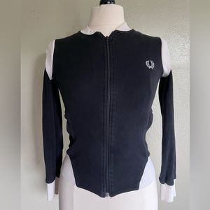 Fred Perry zipper long sleeve vintage sweatshirt